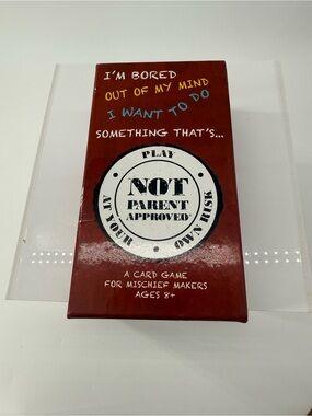Not Parent Approved Card Game - Red